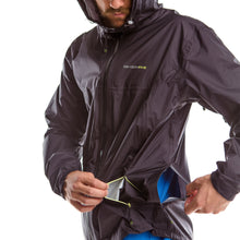 SeasonFive Men's Crestone Rain Shell jacket great for; biking, watersports, sailing, paddle boarding, fishing, trails, training, and backpacking