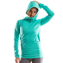 SeasonFive Women's Atmos LT Swan Hoodie great for; biking, fishing, sailing, paddle boarding, trails, surfing, sun protection, watersports, and any activewear